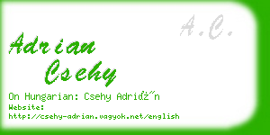 adrian csehy business card